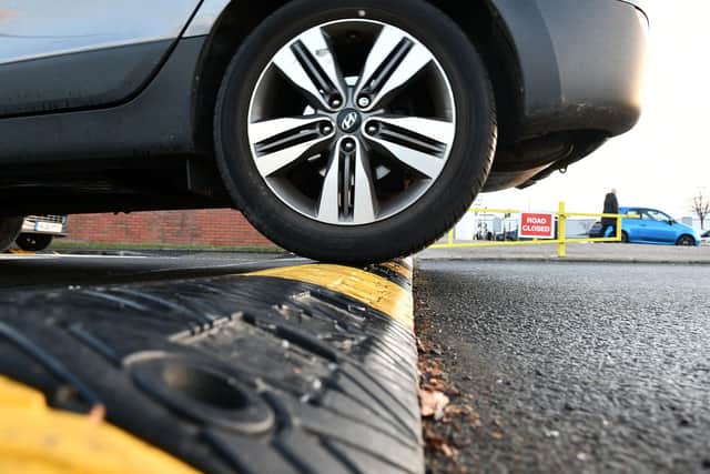 Central Retail Park bosses claim the speed bumps are temporary 
(Picture: Michael Gillen, National World)