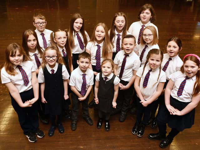 The Moray Primary School pupils who will be enjoying the spotlight at this year's Grangemouth Children's Day
(Picture: Michael Gillen, National World)