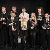 Senior prizewinners at Braes High School's prizegiving.