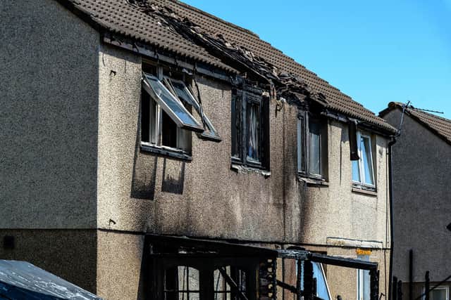 The fire left two families homeless and now people are rallying round to help them and the local authority is providing support (Picture: Michael Gillen)