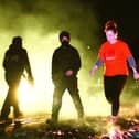 The firewalk raised over £8000 for Maggie's Forth Valley this week