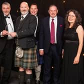 Principal Kenny MacInnes and other representatives from Forth Valley College receive the prestigious award
(Picture: Submitted)