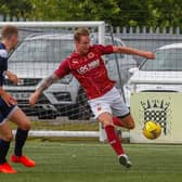 Stenny's Robert Thomson in action against Stirling Albion in Saturday's 1-0 defeat for the Warriors at Ochilview (Pic: Scott Louden)