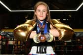 Sparta Boxing Academy star Lily Haston with her well-earned GB Tri Nations’ bronze medal (Photo: Michael Gillen)