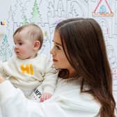 Radio presenter Amber Zoe and her baby Oban launch Thistles' new summer event.