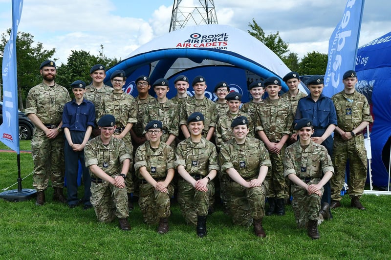 RAF Air Cadets from 867 Denny, 470 Falkirk and 1333 Grangemouth (Spitfire) squadrons were present at the Helix Water Safety Open Day
(Picture: Michael Gillen, National World)