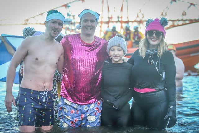 Families took the chance to start their New Year with a clean slate and a cool dip.