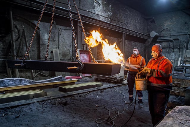 Ballantine Castings in Bo'ness has played a pivotal role in repairing London's Elizabeth Tower, the home of Big Ben. Picture: Lisa Ferguson.