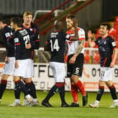 Falkirk on target last weekend against Clyde. Now they'll have to wait an extra 21 hours for the chance to rack up more goals against Airdrieonians.