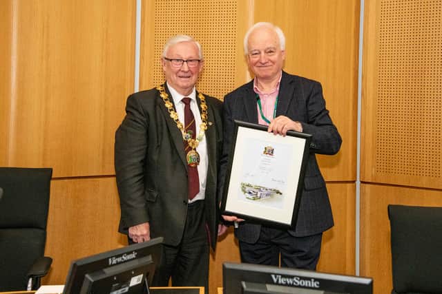 Provost Tom Kerr and Councillor David Tait.