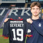 New Falkirk loan signing Euan Deveney. Photo: Ian Sneddon