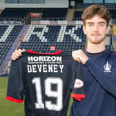 New Falkirk loan signing Euan Deveney. Photo: Ian Sneddon