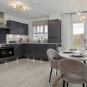 Homes on sale at Central Square development in Winchburgh.