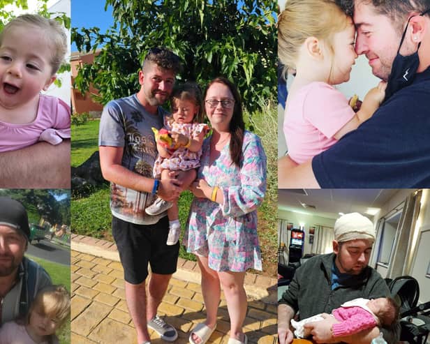 Steven Fry is hoping readers will support his fundraiser so that he can spend as much time with Chloe and Piper as possible.