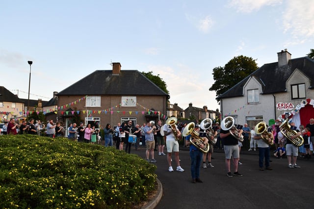 The streets of Bo'ness were resounding to the sound of Kinneil Band as their made their Fair E'en tour