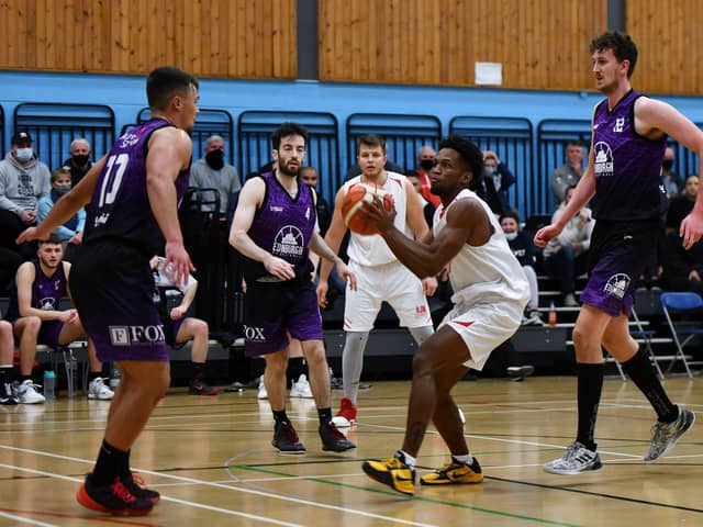 Trey Whitley top scored for Falkirk Fury with 27 points in the win over Edinburgh KIngs (Pic by Michael Gillen)