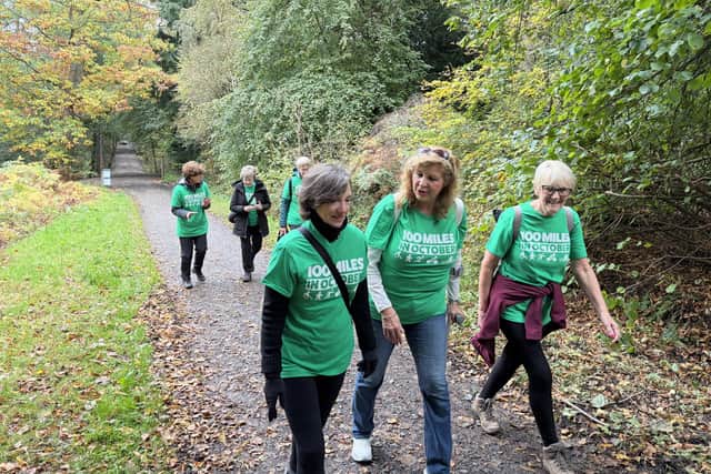 The Falkirk Club of Soroptimists have announced Scotland's Charity Air Ambulance (SCAA) will be their chosen charity this session year. Several members of the team, pictured, have been walking, cycling, or swimming 100 miles during October to raise funds for the SCAA. (Contributed).