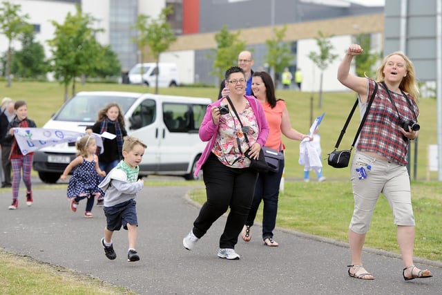 Queen's Baton Relay, Day 11, Forth Valley Royal Hospital leg.