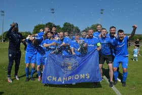 04-06-2023. Picture Michael Gillen. EDINBURGH. Meggetland Sports Complex. East of Scotland League Cup Final. Bo'ness Athletic v Dunipace FC.