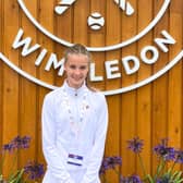 Tennis superstar Becky McLeod is playing at Wimbledon this week after earning a spot through a qualifying play tournament (Photo: Submitted)