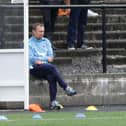 Max Christie watches Saturday's game against Bonnyrigg (Pic by Scott Louden)