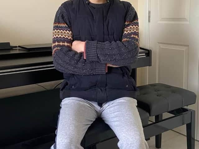 Now aged 18, he is not in a desperate rush to complete his studies.