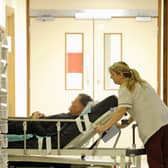 Half of the patients at Forth Valley Royal Hospital's A&E department wait longer than the four hour target for treatment or referral