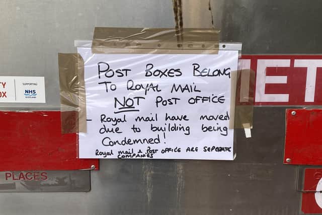 The sign states the building has been 'condemned'
(Picture: Submitted)