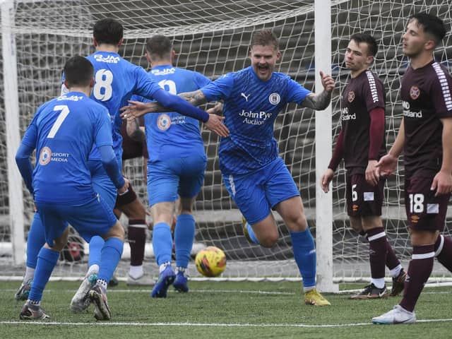 Bo'ness United in action against Hearts' B team earlier this campaign (Photo: Alan Murray)