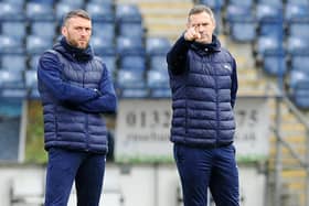 Lee Miller and David McCracken, along with goalkeeping coach Derek Jackson, have left Falkirk