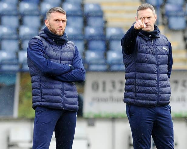 Lee Miller and David McCracken, along with goalkeeping coach Derek Jackson, have left Falkirk