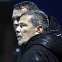 Stenhousemuir boss Gary Naysmith on the touchline against East Fife on Saturday (Pictures: Alan Murray)