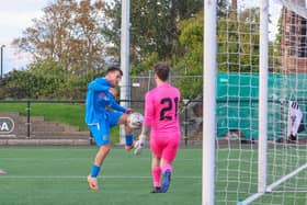 Chris Ogilvie makes it 4-0 to Bo'ness Athletic (Photo: Scott Louden)