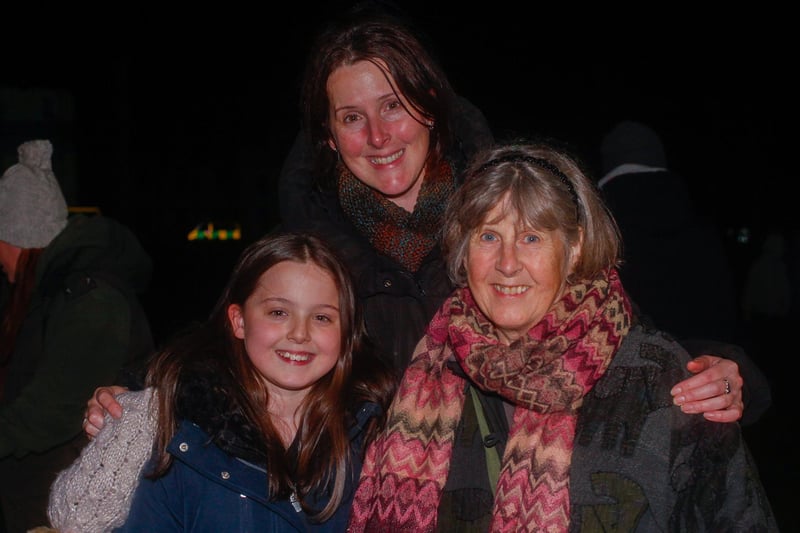 Kelly with daughter Brook and Kelly's Mum Jan, from Lasswade, at Sunday night's event.