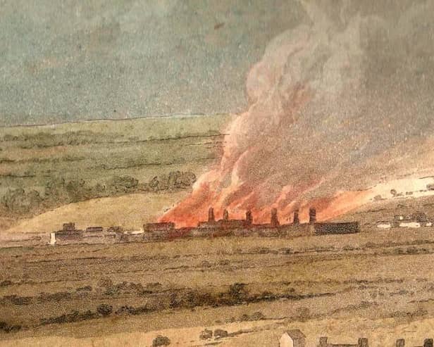 The flaming furnaces of Carron Works.  (Pic: submitted)