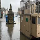 The air quality testing station in Linlithgow sits next to St Michael's Well on the town's busy High Street.