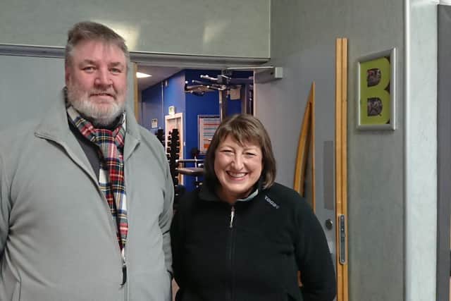 Robert Stuart and Dorothy Ostacchini who are leading the campaign to keep Bo'ness Recreation Centre open. Pic: Contributed