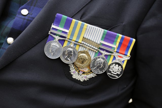 Service medals.