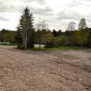 The cleared site of the former Falkirk Municipal Building and Town Hall.  Pic: Michael Gillen