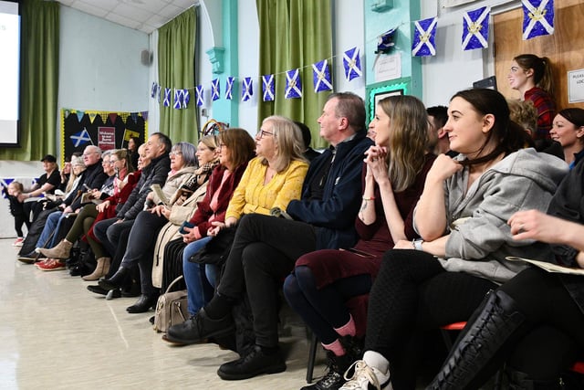 Family and friends were invited to join in the celebration of Scotland's national bard.