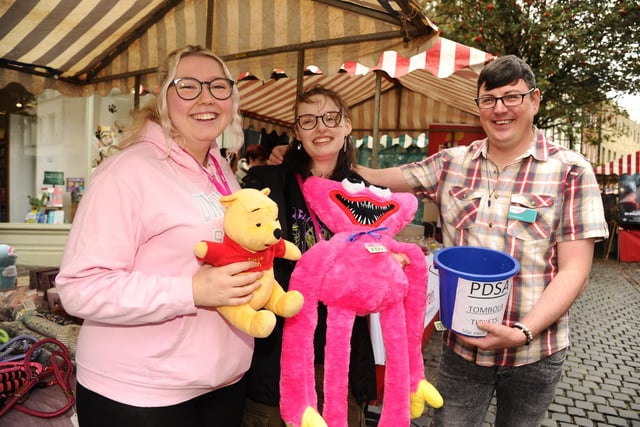 The PDSA are there for all animals - and it looks like that includes Winnie the Pooh and pink octopus.