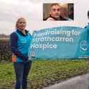 Charlotte and Robert Williamson hope to raise £5000 for Strathcarron Hospice in memory of Robert's brother Richard 'Zoop' Williamson (Picture: Submitted)