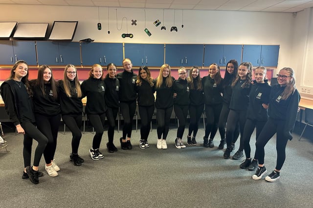 Denny High School S3 Dance Academy Team Blue - All students in this Dance Academy team have completed early presentation of their SQA National 5 Dance this academic year and demonstrated their skills at the Visiting Assessor training event in February 2024. Students have also performed at the prestigious Go Dance festival in the Theatre Royal, Glasgow. As a team they continue to demonstrate talent and strength in the accelerated pathway and will showcase this in the annual Dance Academy showcase in Denny High School on June 10 and 11. This will be followed by a trip to London to attend West End workshops and shows, gaining invaluable experience in the Performing Arts.
