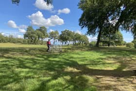 Geophysical surveying has discovered a new fortlet at a site to the west of Rough Castle fort on the Antonine Wall.  (Pic: Historic Environment Scotland)