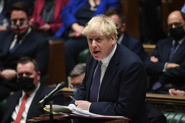 Boris Johnson in the House of Commons. Picture: PA