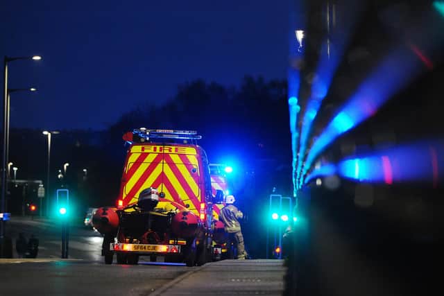 Officers said they are appealing for information after a person, believed to be a man, was seen on the M9, standing on the bridge over the River Carron near the Kelpies at about 5.40pm on Friday picture: Michael Gillen/JPI Media
