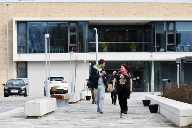 Forth Valley College's Falkirk campus will be impacted by EIS members' plan for industrial action. Picture: Michael Gillen.