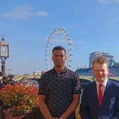 Falkirk MP Euan Stainbank with Farouq Ahmed. Pic: Contributed