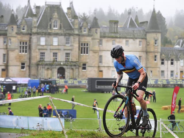 Falkirk's Callendar Park has been chosen to host the 2024 National Cyclo-cross Championships: Callendar House plays backdrop during last year's National Series event (Pics by Alan Murray)