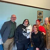 Brian Leishman MP met with members of the Women Unite group during a visit to Barnardo's Falkirk services